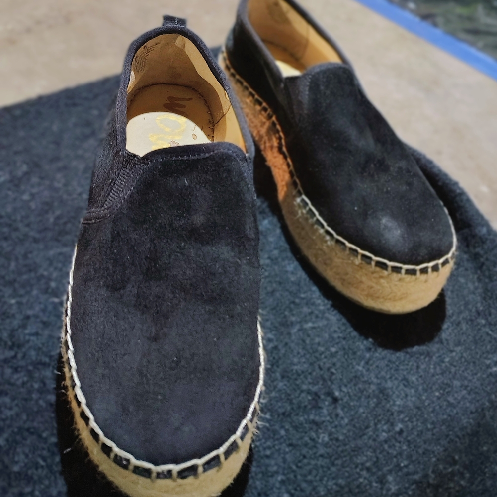 Sam Edelman Black Suede Loafers